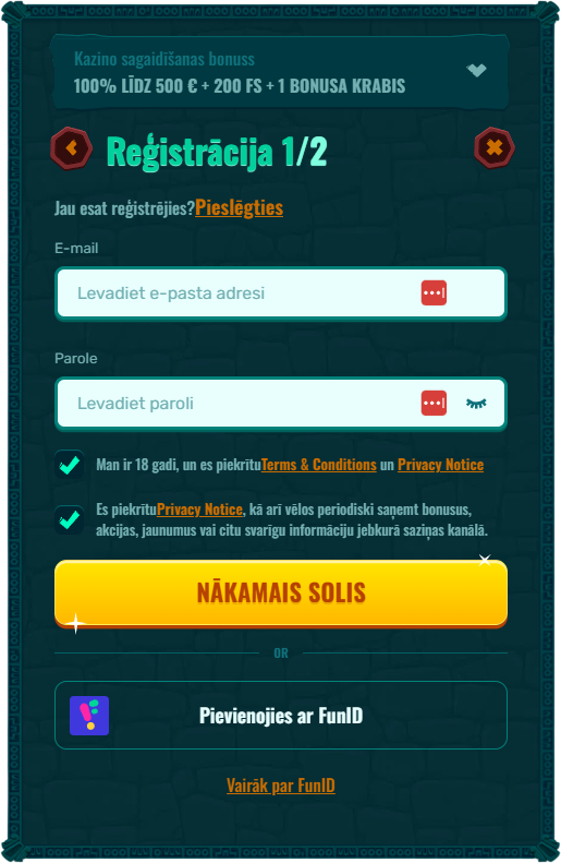 spinanga registracija